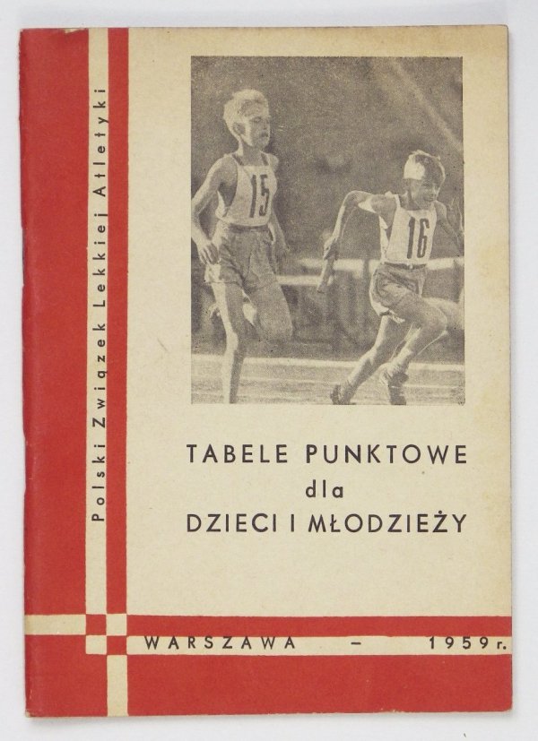 Tabele punktowe dla dzieci i młodzieży