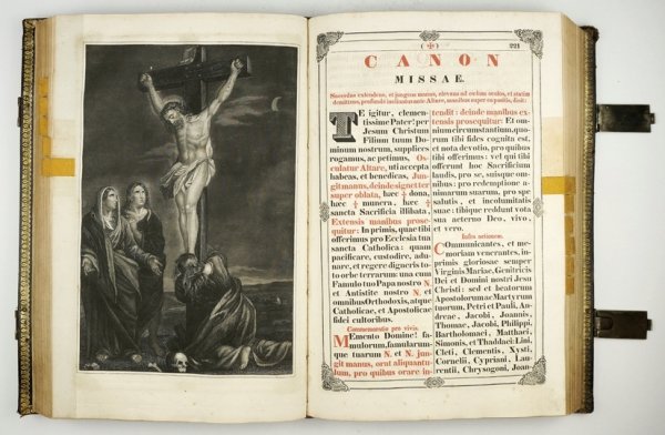 [MSZAŁ Rzymski]. MISSALE Romanum ex decreto sacrosancti ...1841 + MISSAE propriae sanctorum quos Ecclesia Cathedralis Olomucensis S. Wenceslai Regis &amp; Martyris [...]. Olomucii in Metropoli Moraviae 1774.