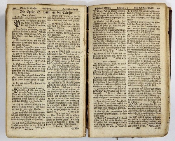 [BIBLIA]. Die Bibel oder die ganze Heilige Schrift des Alten und Neuen Testaments, nach der deutschen Übersetzung D. Martin Luthers.