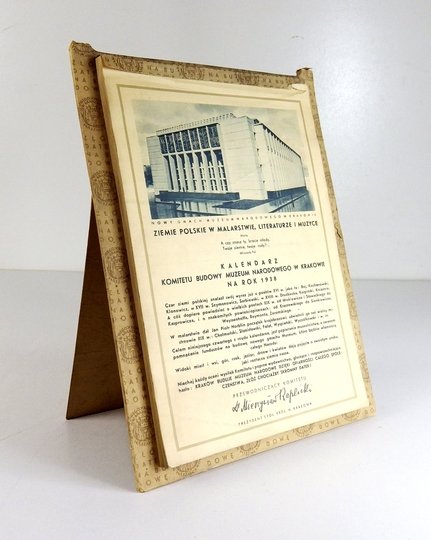KALENDARZ Komitetu Budowy Muzeum Narodowego w Krakowie na rok 1938