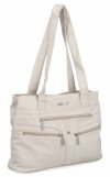 Torebka Damska typu Shopper Bag firmy Hernan Beżowa