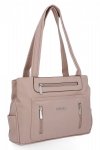 Torebka Shopper Bag firmy Hernan Ciemno Beżowa