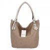 Torebka Damska Shopper Bag XL firmy Hernan Ciemno Beżowa