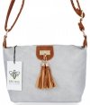 BEE BAG Torebka Damska Listonoszka Gianna Jasno Szara