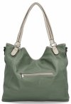 Torebka Damska Shopper Bag XL firmy Hernan HB0337 Jasno Zielona/Beżowa