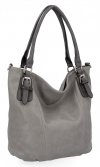 Torebka Damska Shopper Bag XL firmy Hernan Jasno Szara