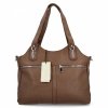 Torebka Damska typu Shopper Bag firmy Herisson Ciemno Beżowa