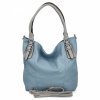 Torebka Damska Shopper Bag XL firmy Hernan Błękitna/Jasno Szara