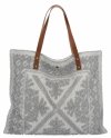 Modna Torebka Shopper Bag Jasno Szara