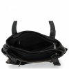 Dwukomorowa Torebka Damska Shopper Bag firmy Hernan Czarna/Ziemista