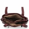 Dwukomorowa Torebka Damska Shopper Bag firmy Hernan Bordowa/Ziemista