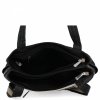 Dwukomorowa Torebka Damska Shopper Bag firmy Hernan Czarna/Beżowa