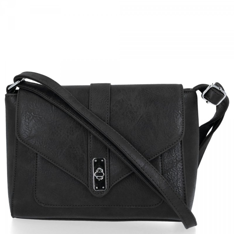 BEE BAG Torebka Damska Listonoszka Maria Czarna