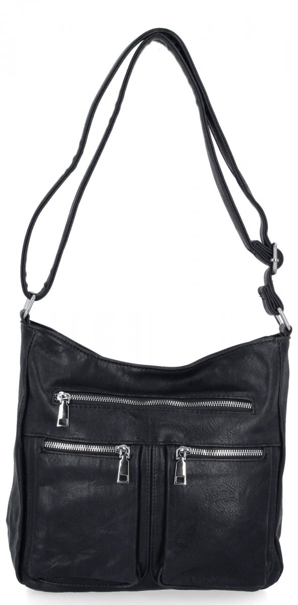 Miejska Torebka Damska Listonoszka firmy Herisson Czarna