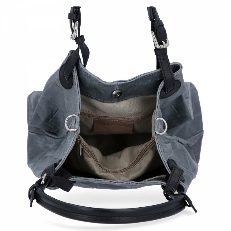 Torebka Skórzana Shopper Bag VITTORIA GOTTI Indygo