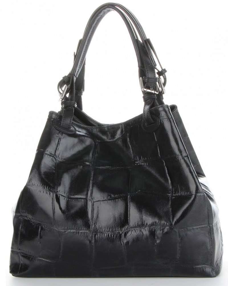 Torebka Skórzana Shopper Bag VITTORIA GOTTI Czarna