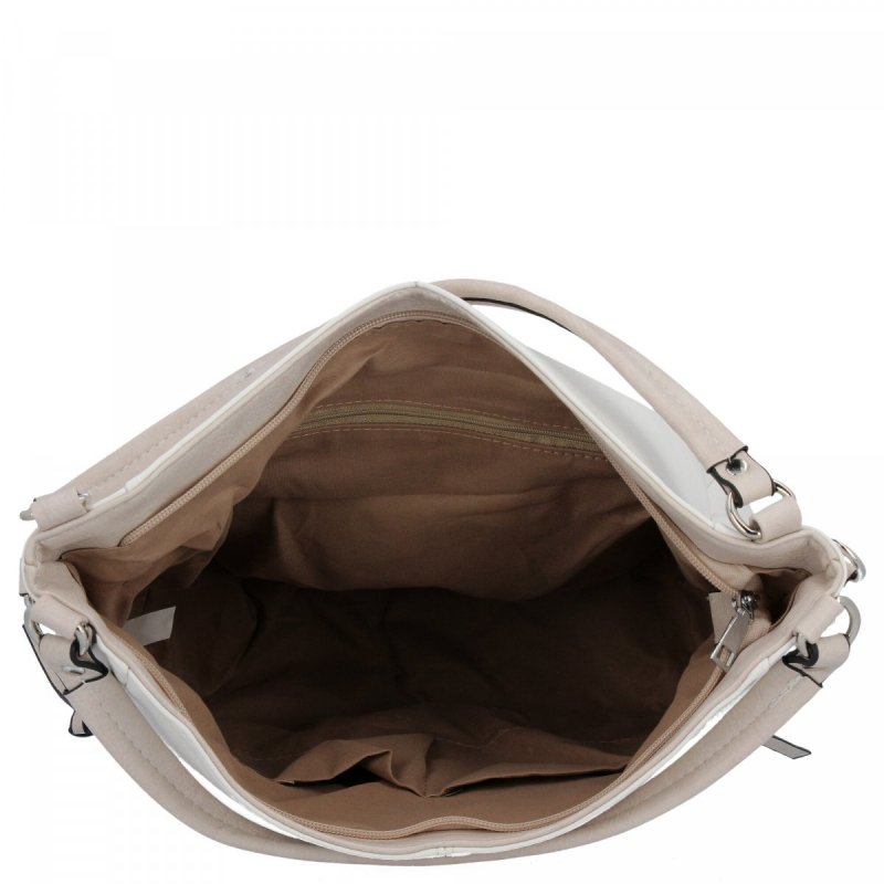 Torebka Damska Na Ramię XL firmy Hernan Biała