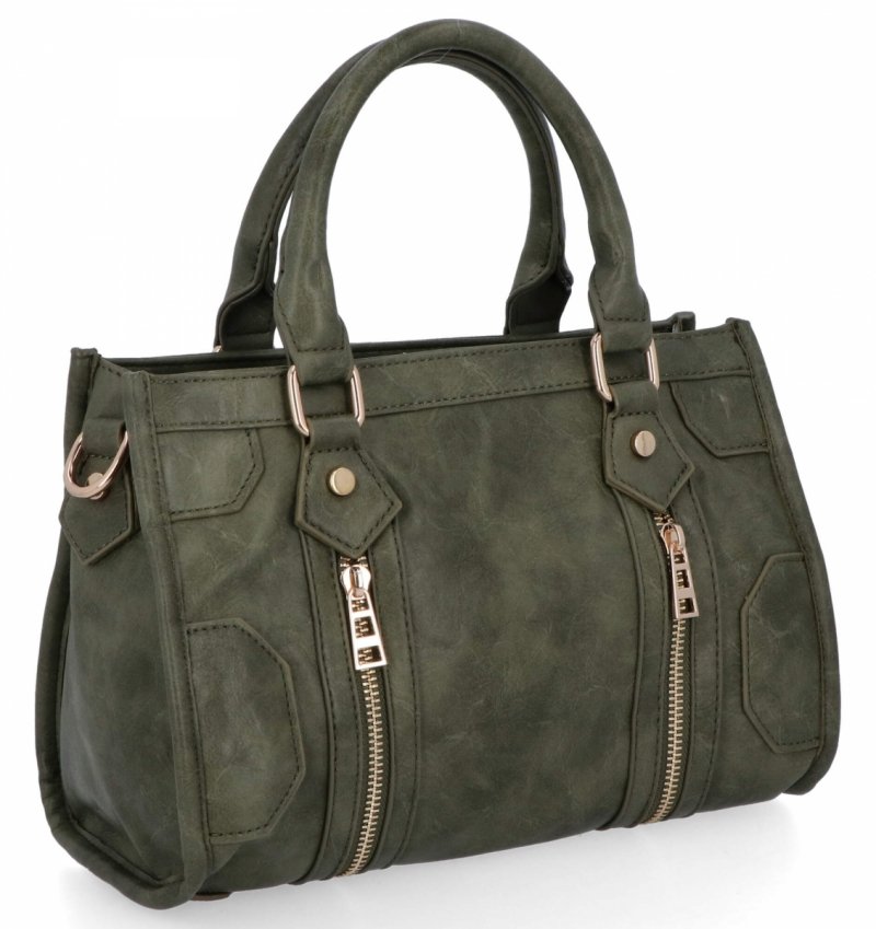 Torebka Damska w Stylu Vintage firmy Herisson Zielona