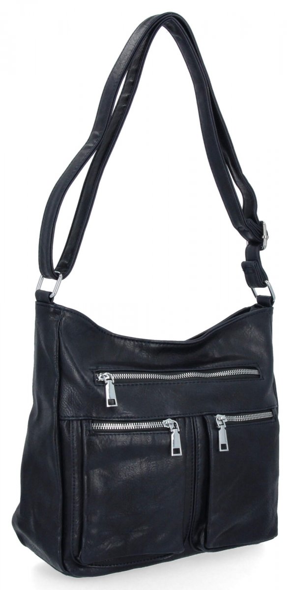 Miejska Torebka Damska Listonoszka firmy Herisson Granatowa