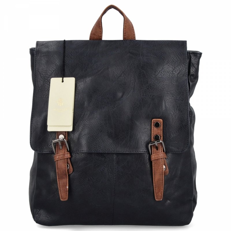 Modny Plecak Damski Vintage firmy Herisson Granatowy