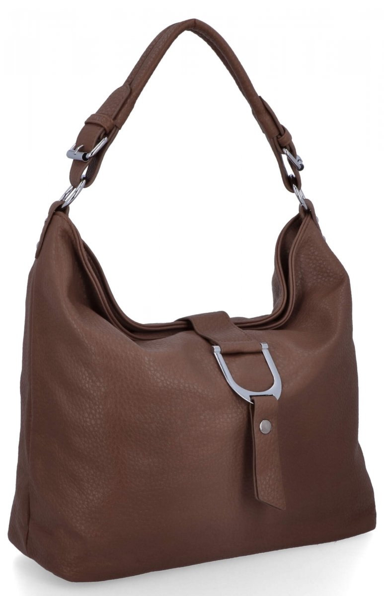 Torebka Damska Na Ramię firmy Herisson Ciemno Beżowa