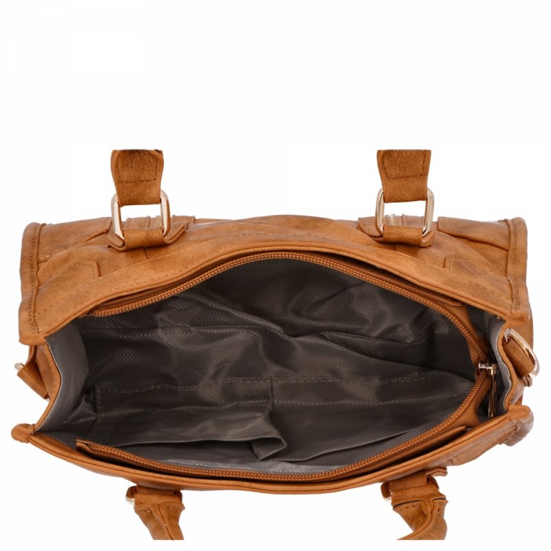 Torebka Damska w Stylu Vintage firmy Herisson Jasno Ruda