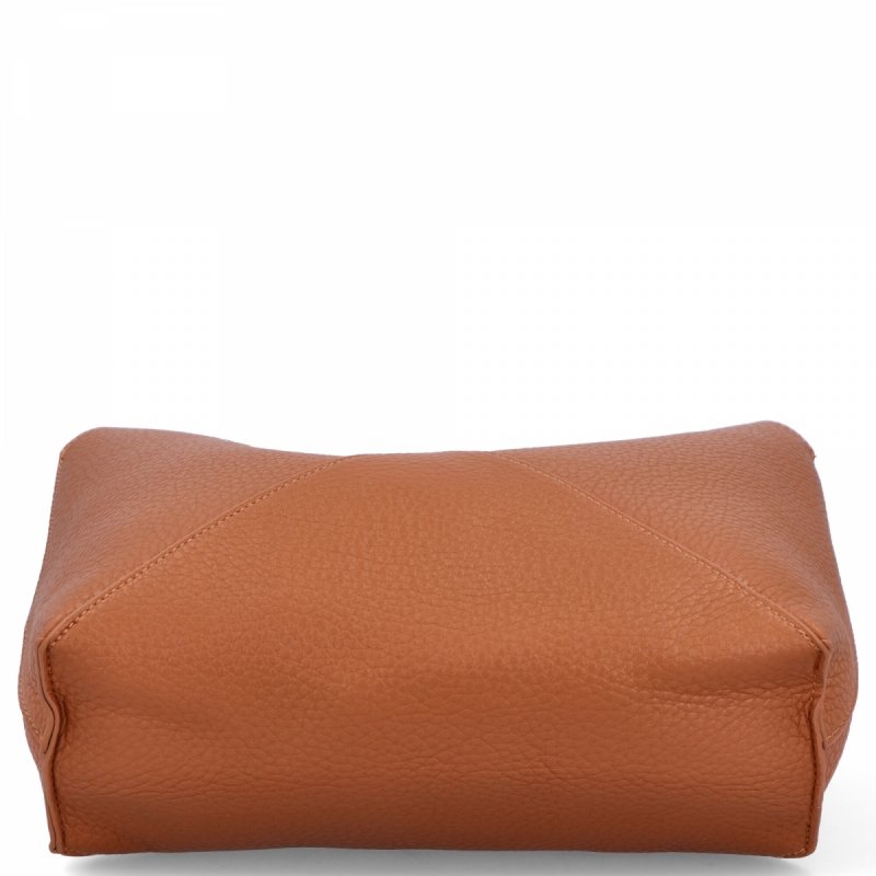 Torebka Damska Shopper Bag z Kosmetyczką firmy Herisson Ruda