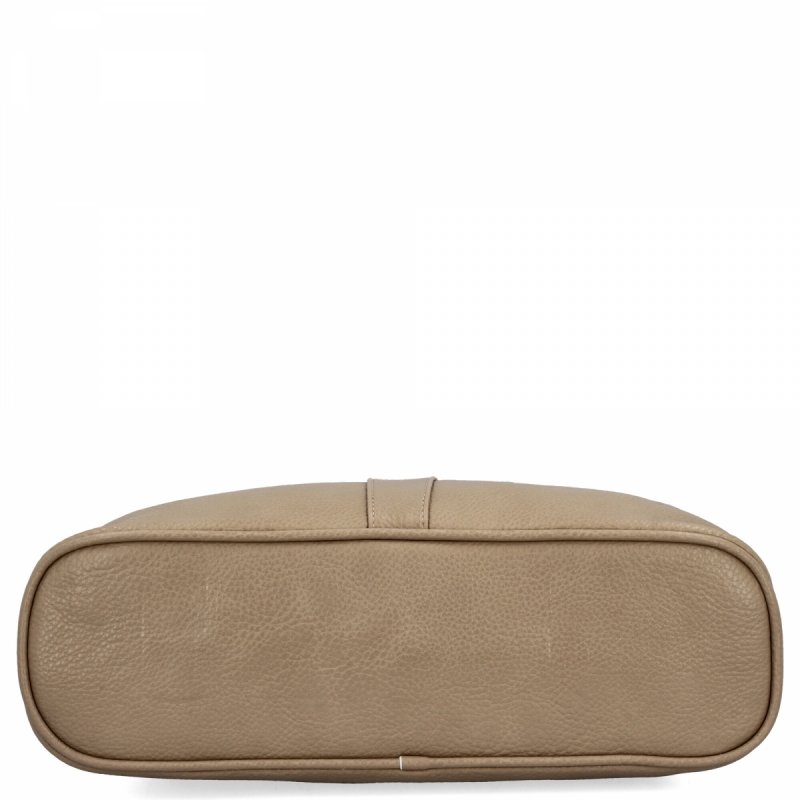 Torebka Damska typu Shopper Bag firmy Hernan Ciemno Beżowa