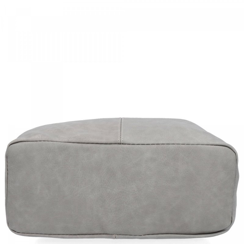 Uniwersalna Torebka Damska Shopper Bag firmy Hernan Jasno Szara