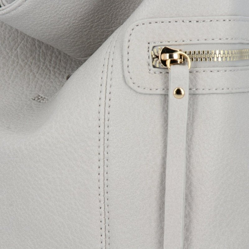 BEE BAG Torebka Damska Listonoszka Ivy Jasno Szara