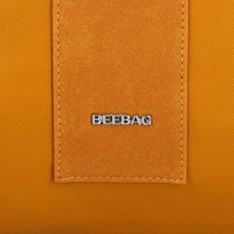 Torebka Damska typu Shopper Bag XL firmy Bee Bag Żółta