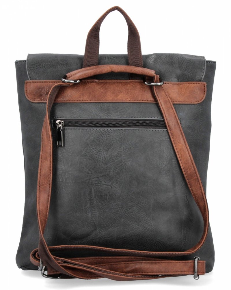 Plecak Damski w Stylu Vintage firmy Herisson  Szary