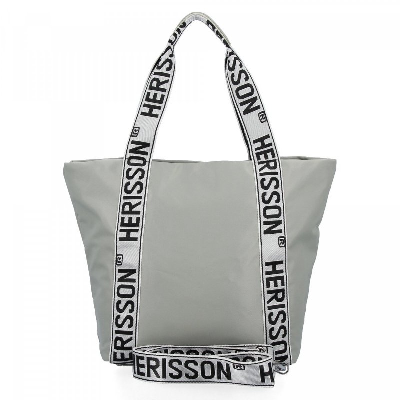 Modna Torebka Shopper Bag XL firmy Herisson Jasno Zielona