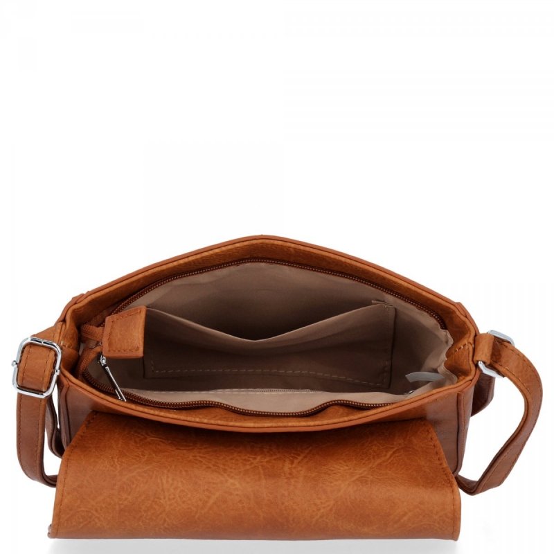 BEE BAG Torebka Damska Listonoszka Andrea Ruda