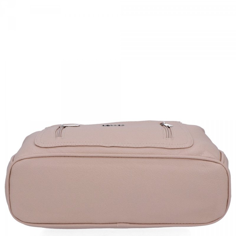 Torebka Shopper Bag firmy Hernan Ciemno Beżowa