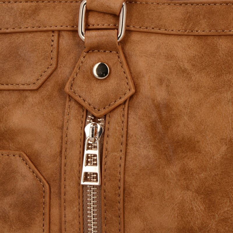 Torebka Damska w Stylu Vintage firmy Herisson Jasno Ruda