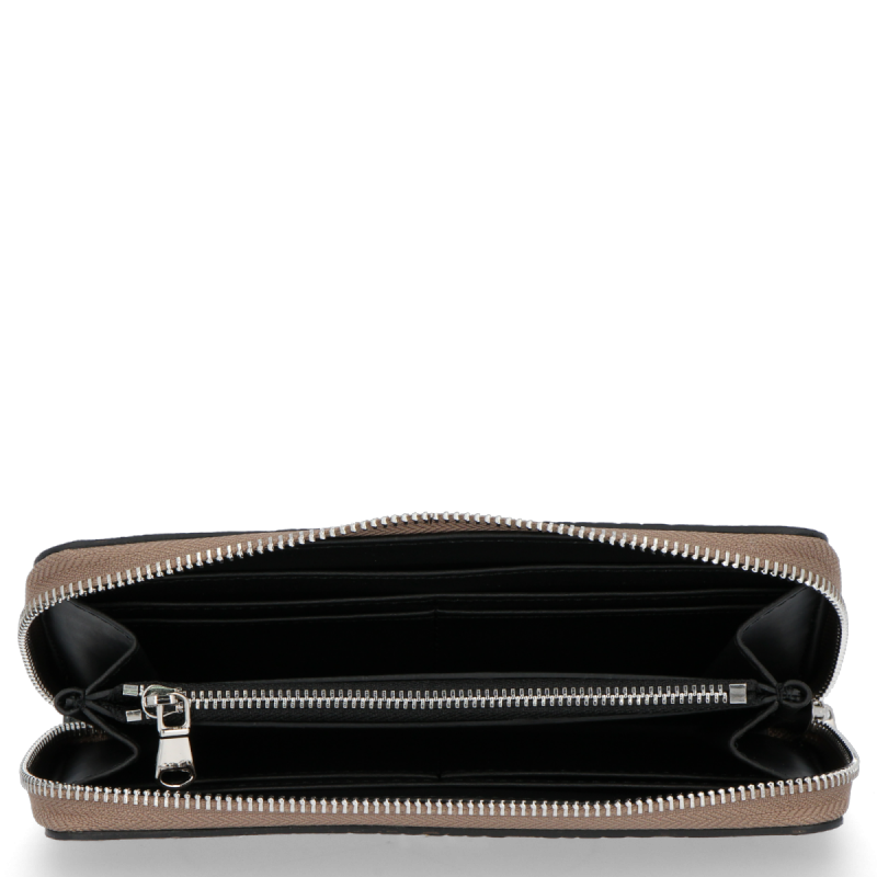 Skórzany Portfel Damski VITTORIA GOTTI Made in Italy Ziemisty