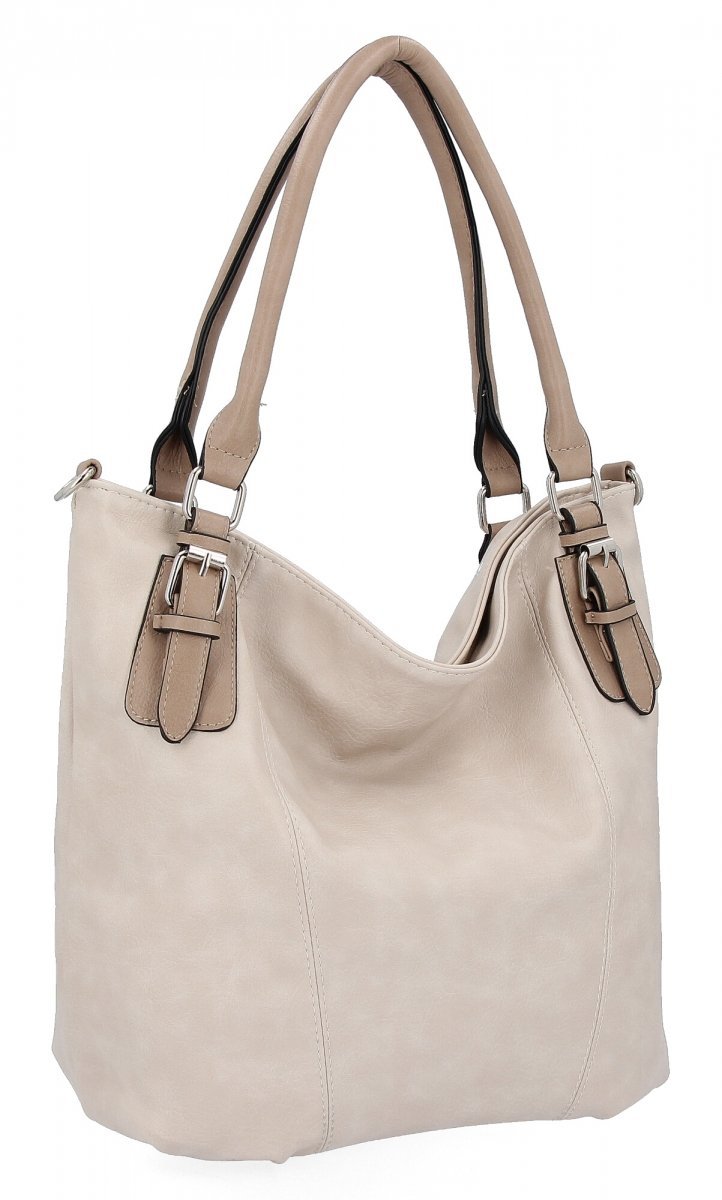 Torebka Damska Shopper Bag XL firmy Hernan Beżowa