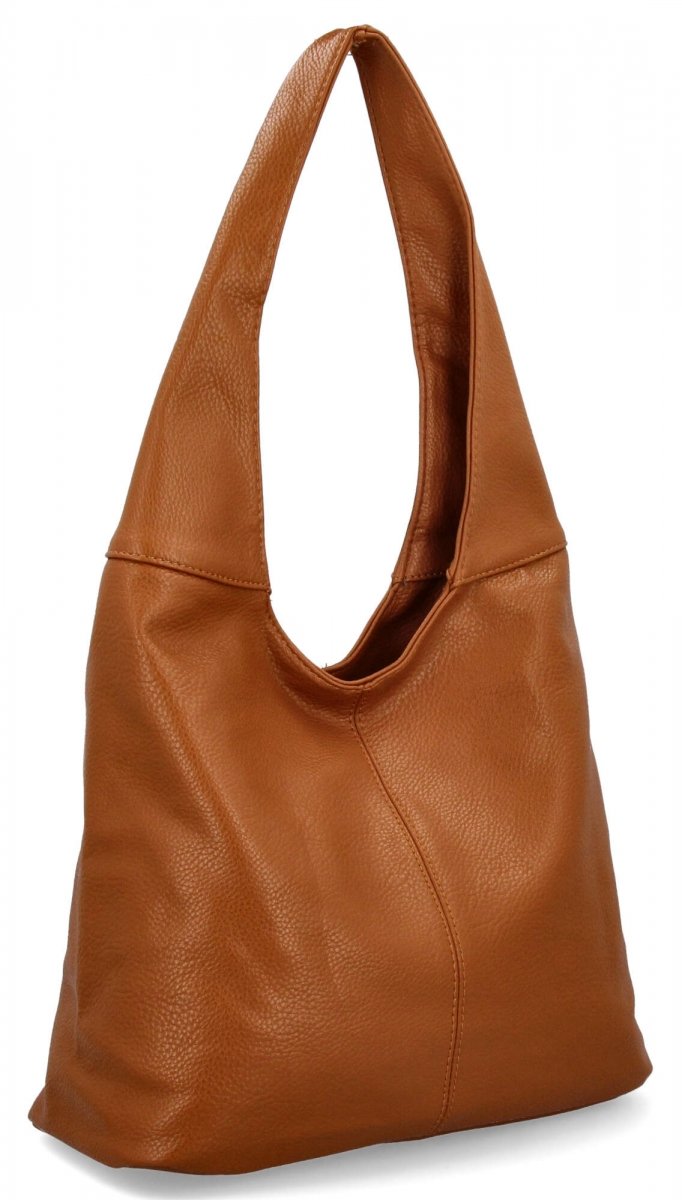 Uniwersalna Torebka Damska Shopper Bag firmy Hernan Jasno Ruda