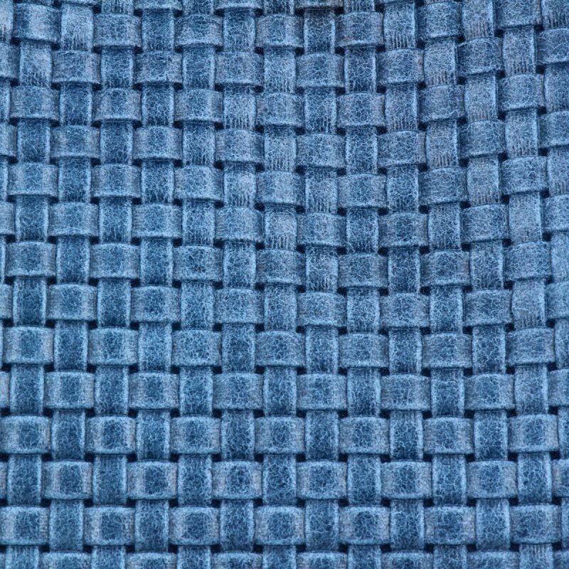 Stylowa Torebka Skórzana Shopper Bag Jeansowa