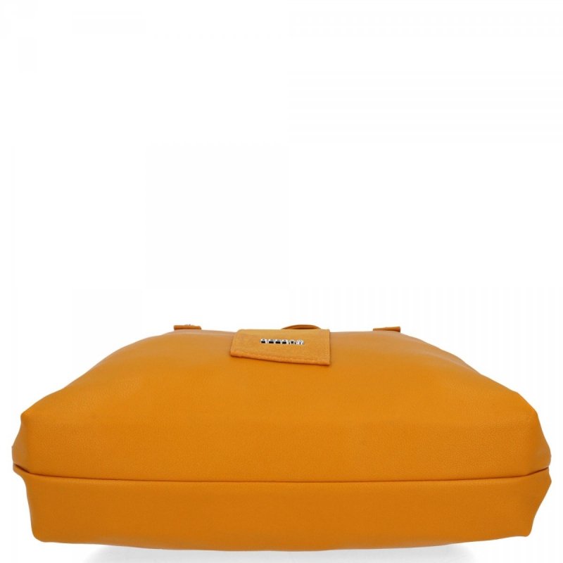 Torebka Damska typu Shopper Bag XL firmy Bee Bag Żółta