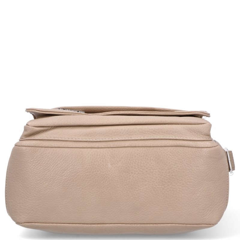 Torebka Damska Listonoszka 2 Komory firmy Hernan Ciemno Beżowa