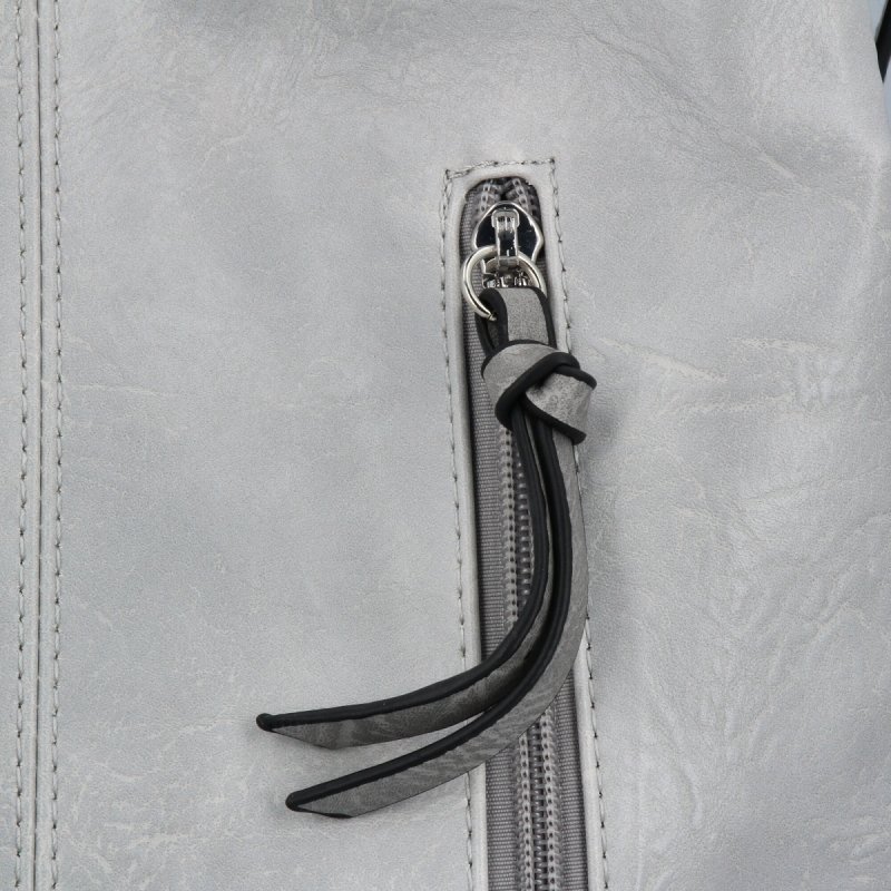 Uniwersalna Torebka Damska firmy Hernan HB0142 Jasno Szara/Szara