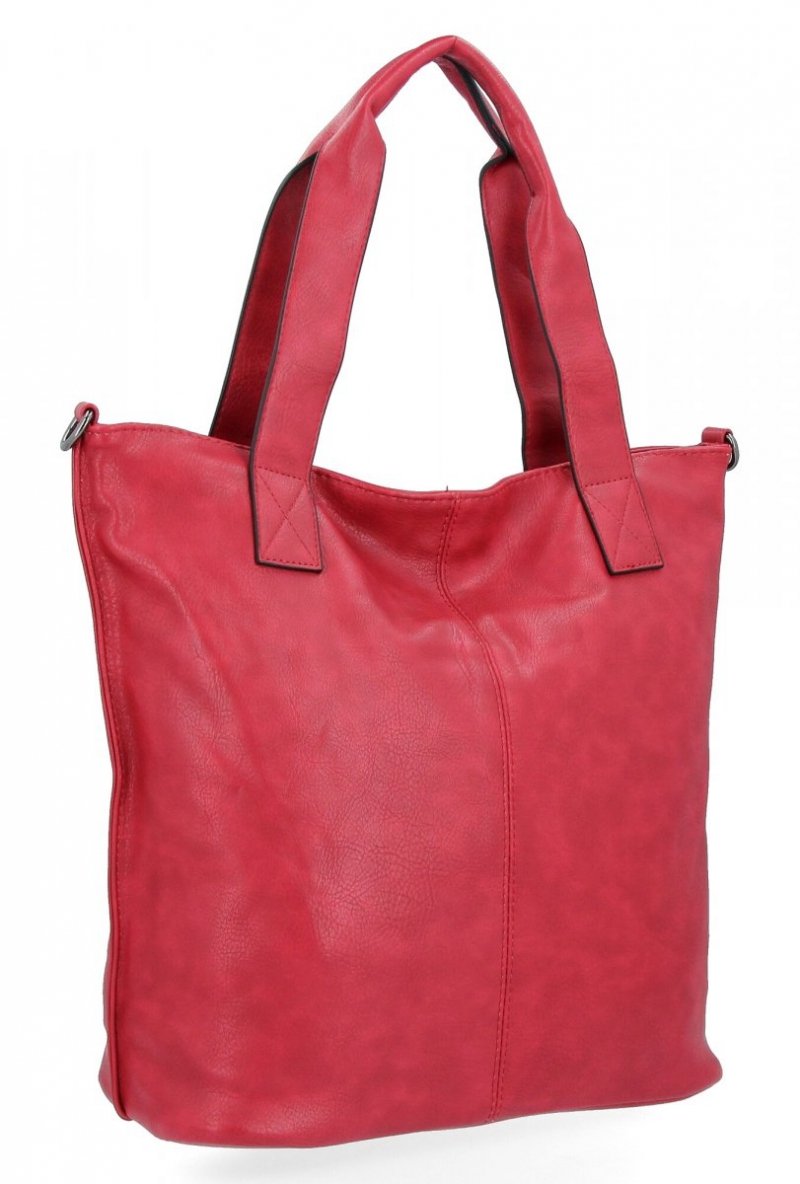 Duże Torebki Damskie Shopper Bag XXL firmy Hernan Bordowa
