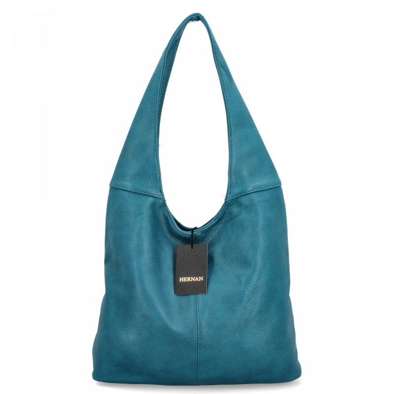 Uniwersalna Torebka Damska Shopper Bag firmy Hernan Turkusowa