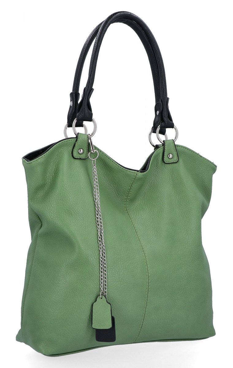 Torebka Damska Shopper Bag XL firmy Hernan Jasno Zielona
