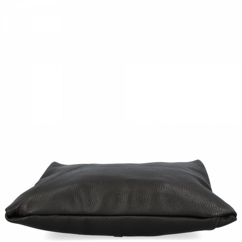 Torebka Skórzana Shopper Bag z Etui Czekoladowa