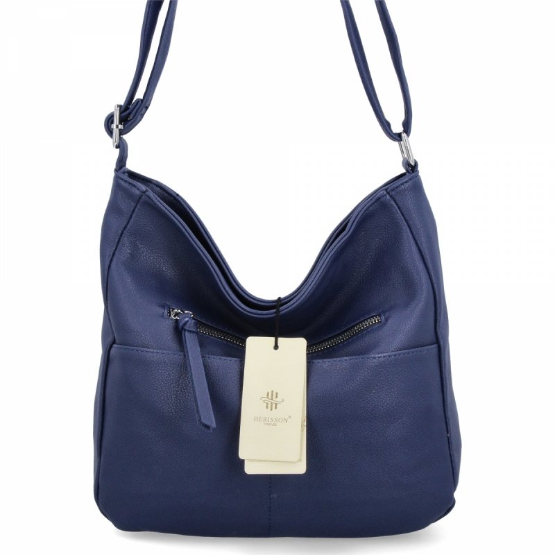Miejska Torebka Damska Listonoszka firmy Herisson  Granatowa