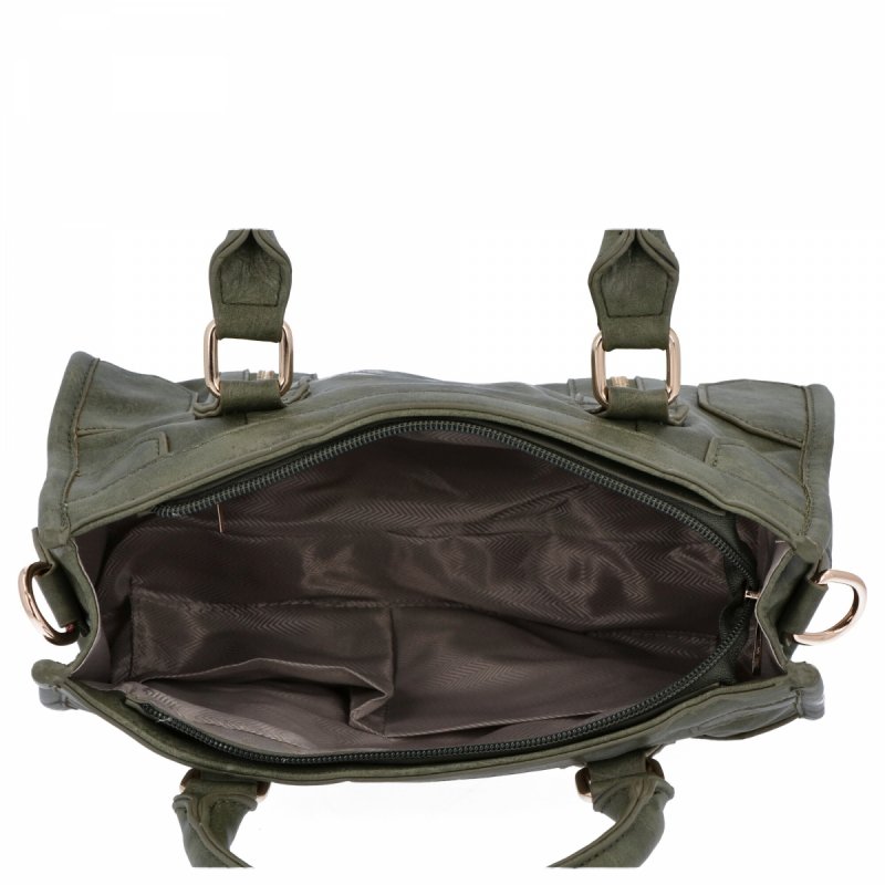 Torebka Damska w Stylu Vintage firmy Herisson Zielona