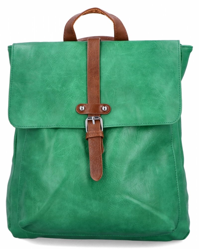 Plecak Damski w Stylu Vintage firmy Herisson Smocza Zieleń